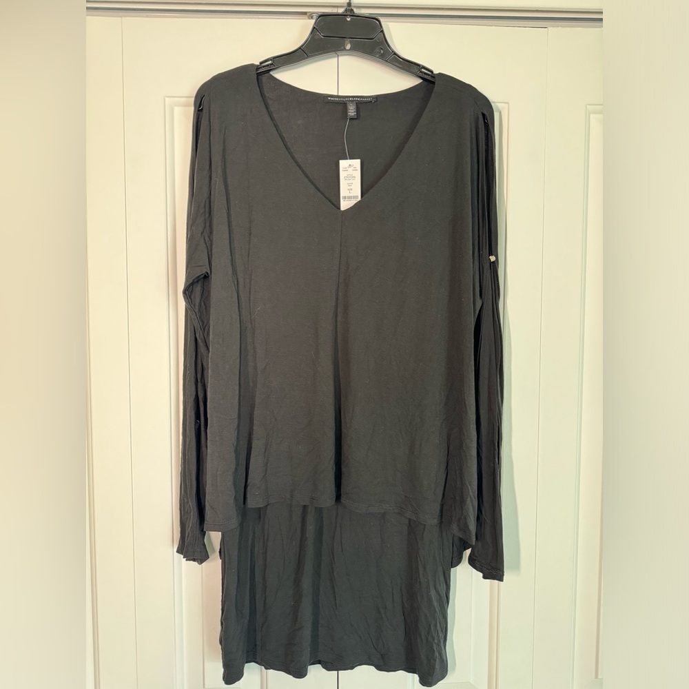 White House Black Market double tunic long sleeve